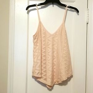 Love Spell Light Pink Tank Top Size M